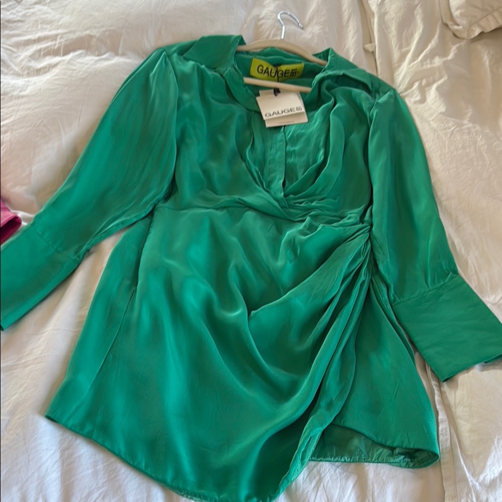 Gauge81 Emerald Green Mini Dress